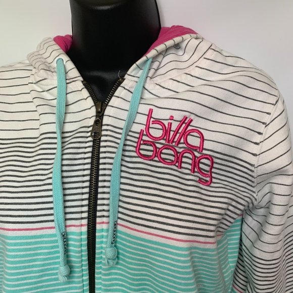 Billa Bong Striped Full Zipper Hoodie - Picture 4 of 9
